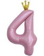 Шар Цифра Розовая корона 102см — изображение 6
